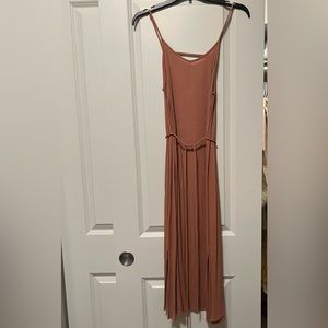 Nude pink slip dress
